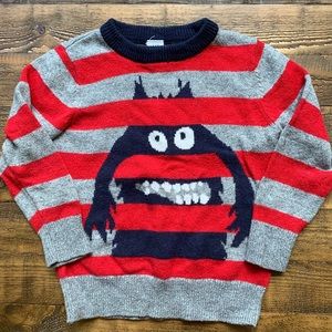 Toddler Boys Size 4T GAP Monster Sweater
